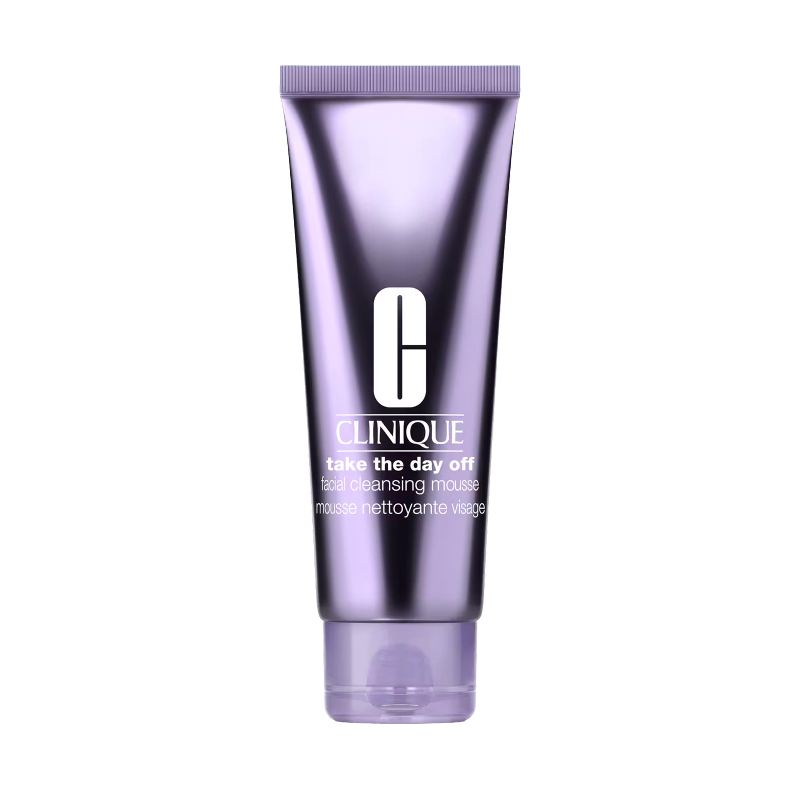 Clinique Take The Day Off Facial Cleansing Mousse con acido ialuronico e glicerina | Rimuove makeup, filtri solari e inquinamento, 125 ml