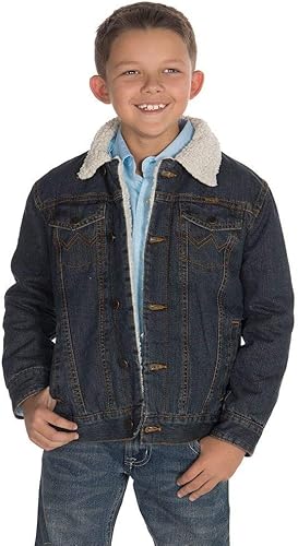 Wrangler Chaqueta con forro occidental para niño, Manta Indigo