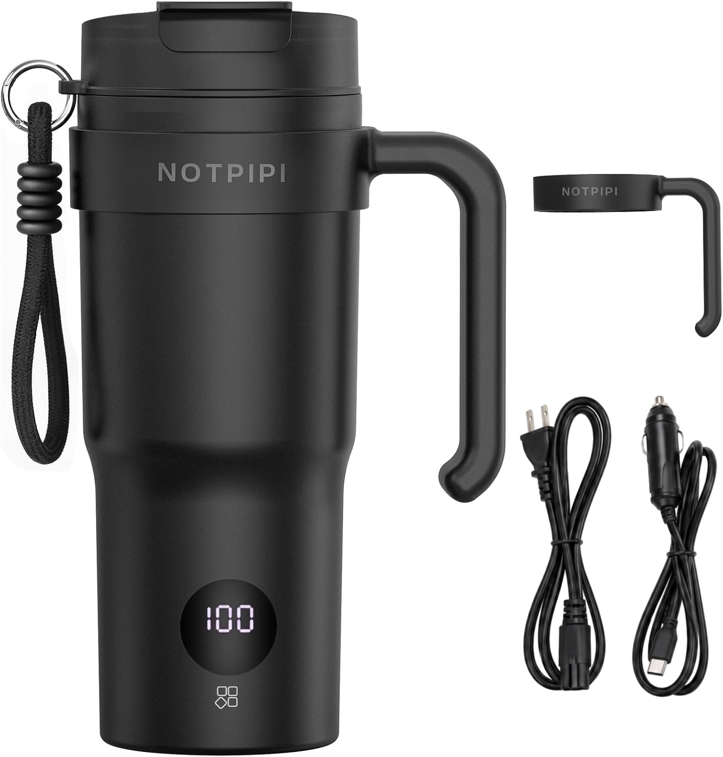 Amazon.co.jp: 【車・家庭兼用】車載電気ケトル 500ml 45℃～100℃温度