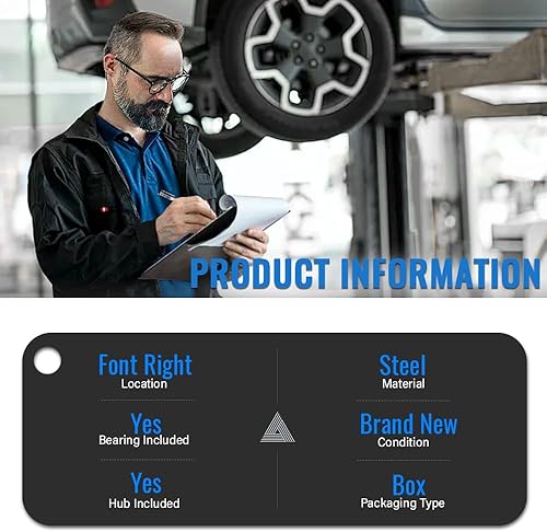 Miniatura 5 de HARUMA Conjunto 2004-2006 del cojinete del nudillo de la dirección derecha delantera y del cubo de la rueda para Toyota Camry