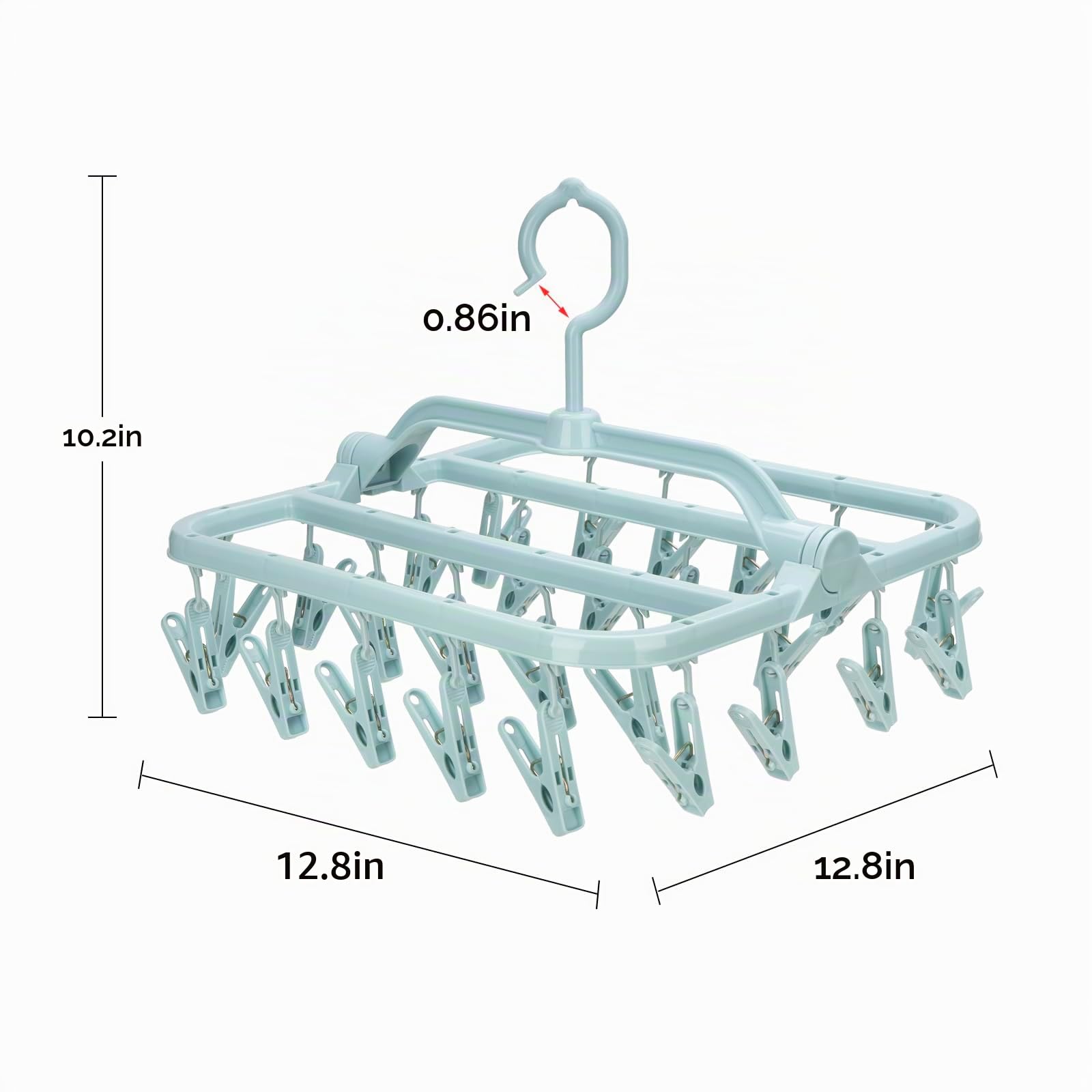 Pack De 2 Tendederos Colgantes IKEA PRESSA Con 16 Pinzas – Verde, Para Secar Ropa Interior Y Calcetines