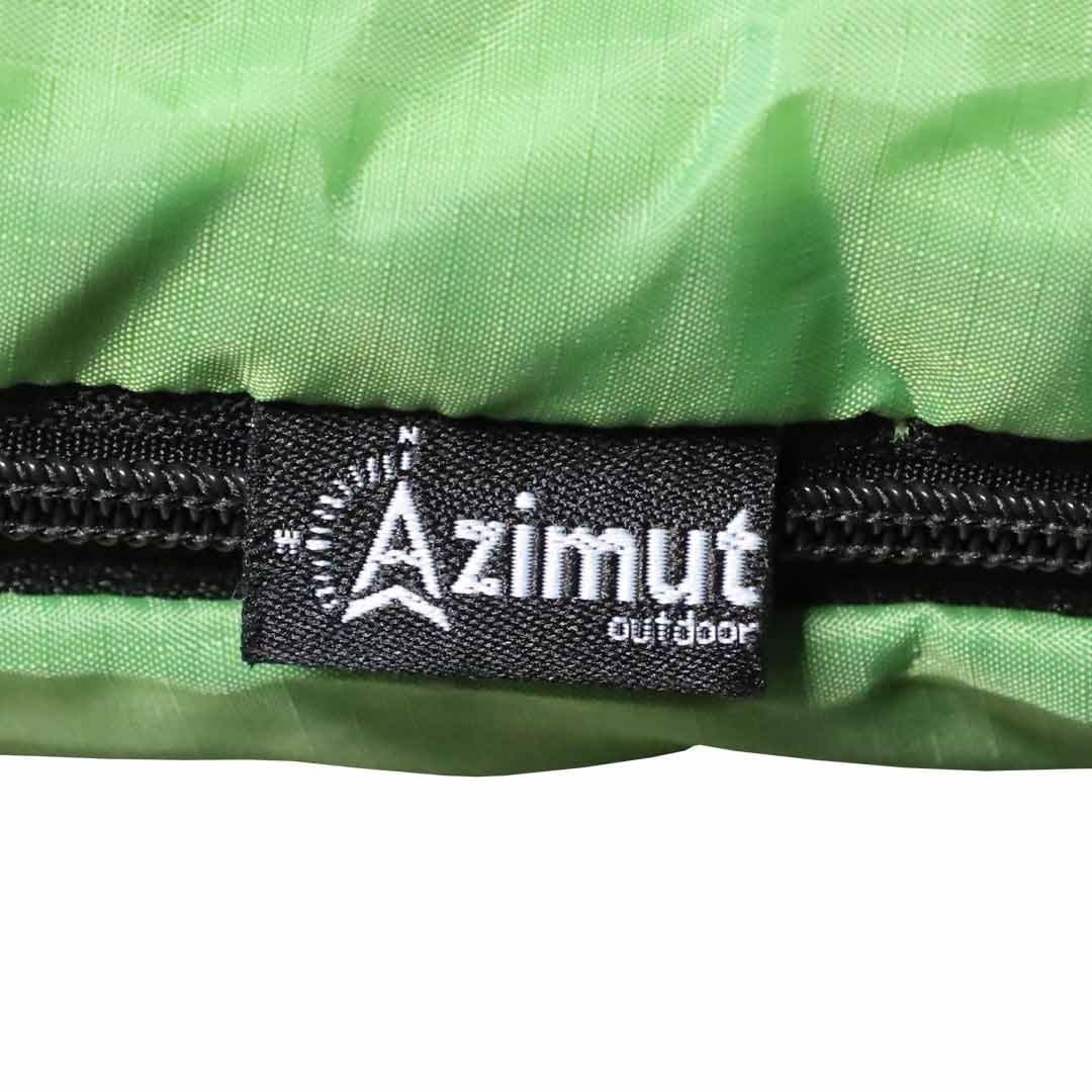 Azimut - Sacco a pelo per adulti, estivo 16, con zip sinistra, temperatura di comfort, 16 °C, escursionismo, campeggio, Bivouac, 100% poliestere