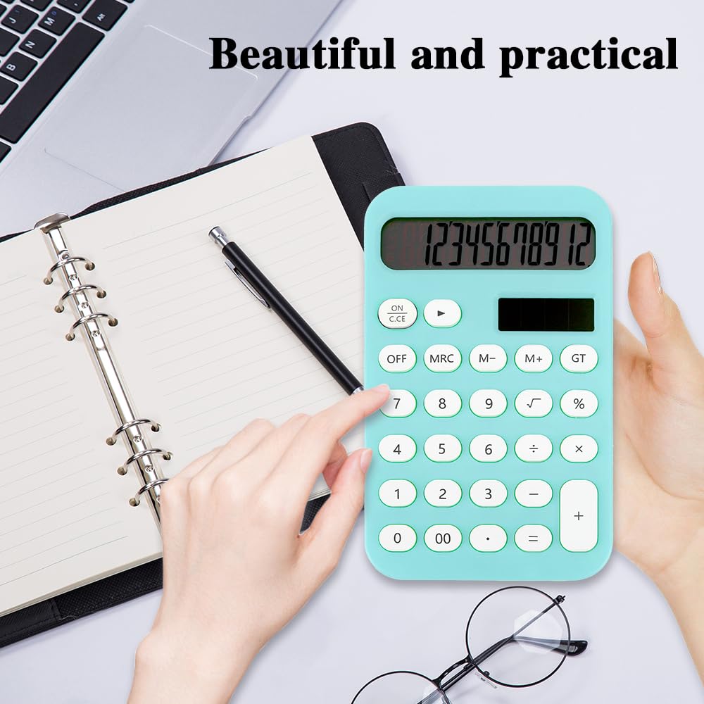 Calculadora pequeña básica, calculadora de escritorio, calculadora para escuela, calculadora de 4 funciones para estudiantes, niños, calculadora de bolsillo, suministros escolares geniales,