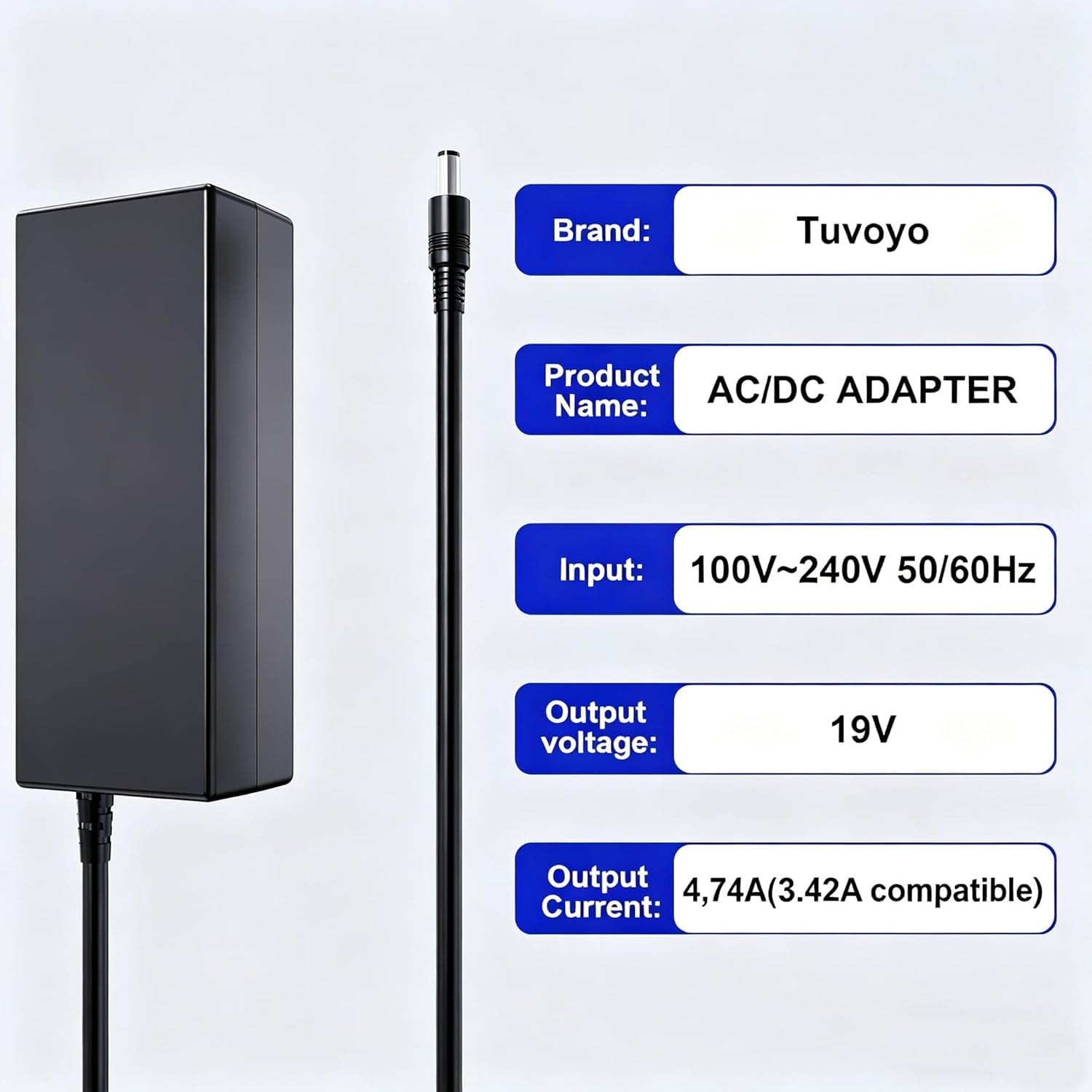 90W 4,74A zasilacz kompatybilna z Terra Mobile 1551P 1547Q 1547P 1547 1341 | do Wortmann M1510 M1524 Intel NUC Kit 8 10 GETAC S410 FSP090-DBBN3 GEEKOM Mini PC IT13 13. Generation NUC13 GEEKOM A5