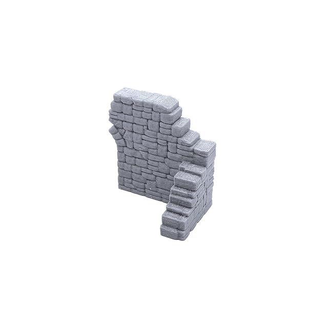 Foto 6 de 7 de EnderToys Juego de Paredes de Piedra en ruinas A, Paisaje de Terreno para Mesa de 28 mm