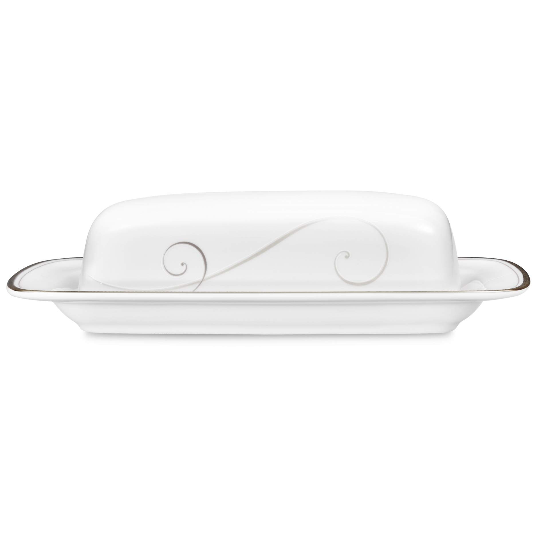 Noritake Platinum Wave Covered Butter