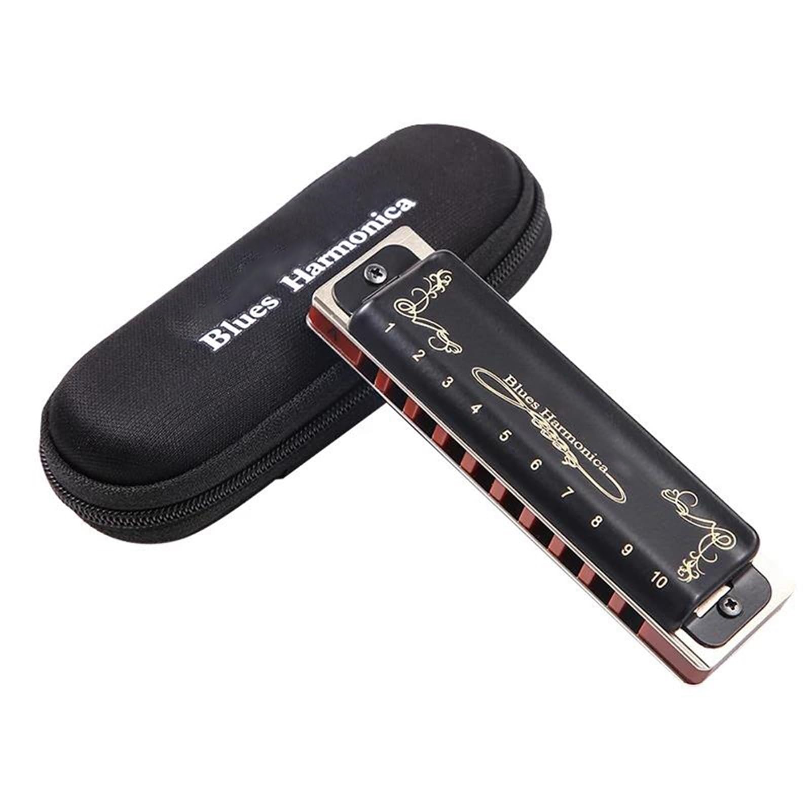 Armonica Professionale Amanti Della Musica Armonica Blues Diatonica Tonalità Di Do 10 Fori 20 Toni(Key of B)