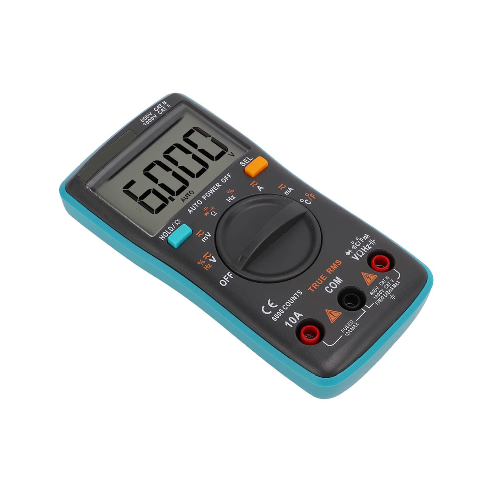 Multimètre Numérique Automatique, Testeur LCD Portable 6000
