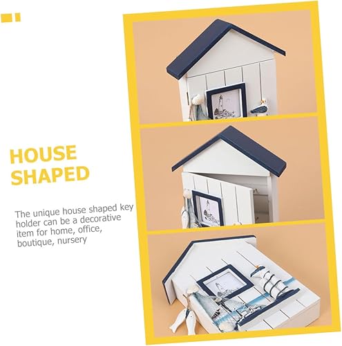 Miniatura 6 de Caja de almacenamiento para llaves de 2 piezas, decoración del hogar, decoración de casillero montado en la pared, llavero de casa, llavero de