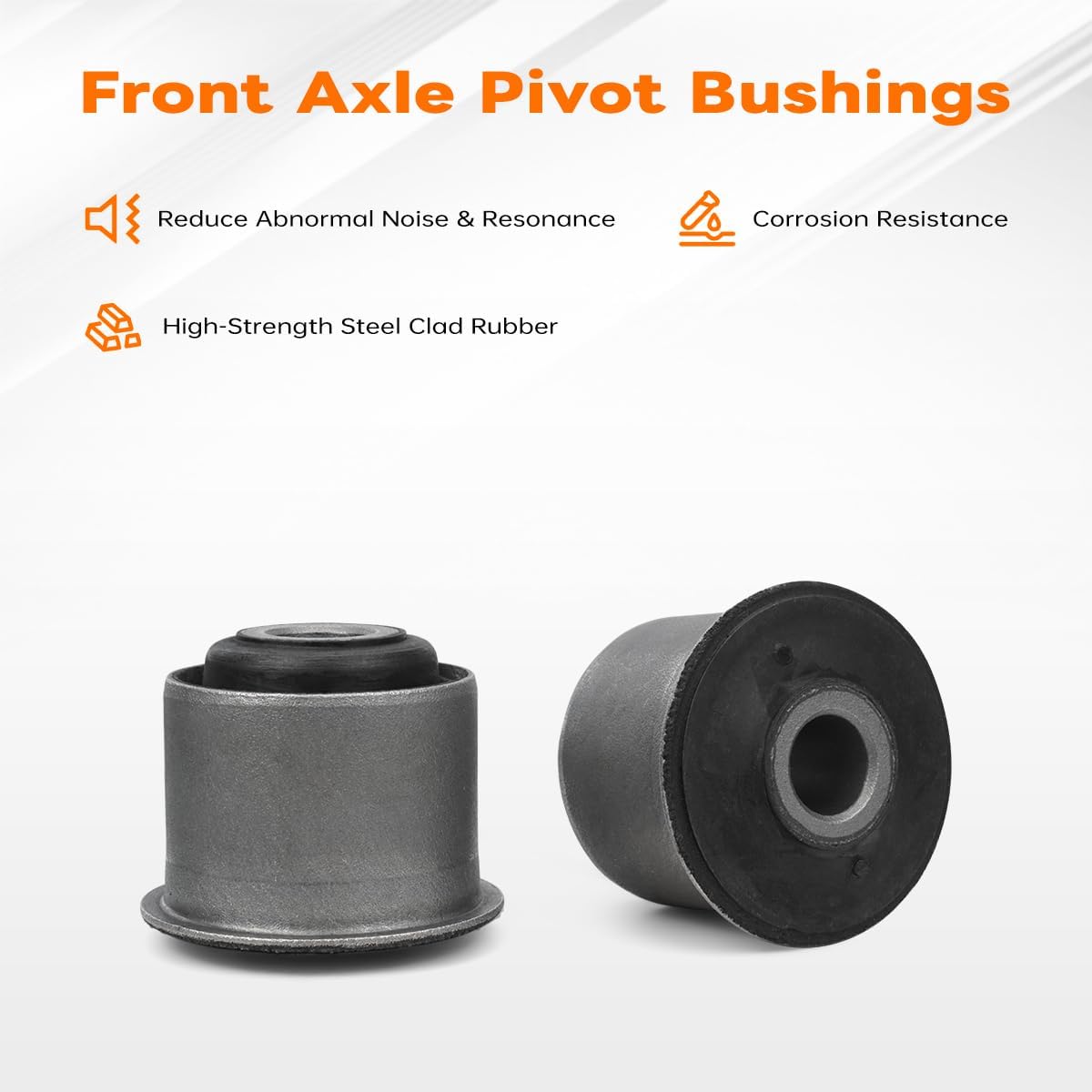 E0TZ3B177A Front Axle Pivot Bushing Compatible with 1980-1997 Ford Bronco/Explorer/F-100/F-150/F-250/F-350/Ranger & 1991-1996 Mazda B2300/B3000/B4000/Navajo, Replaces K8292, E0TZ3B177B