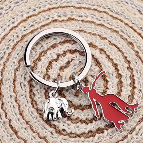 SEIRAA Sorority Gifts Elephant Charm Key Chain Jewelry for For Women Girls2