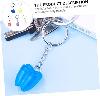 Amazon.co.jp: 5個入り ボックス 乳歯キーホルダー の記念品