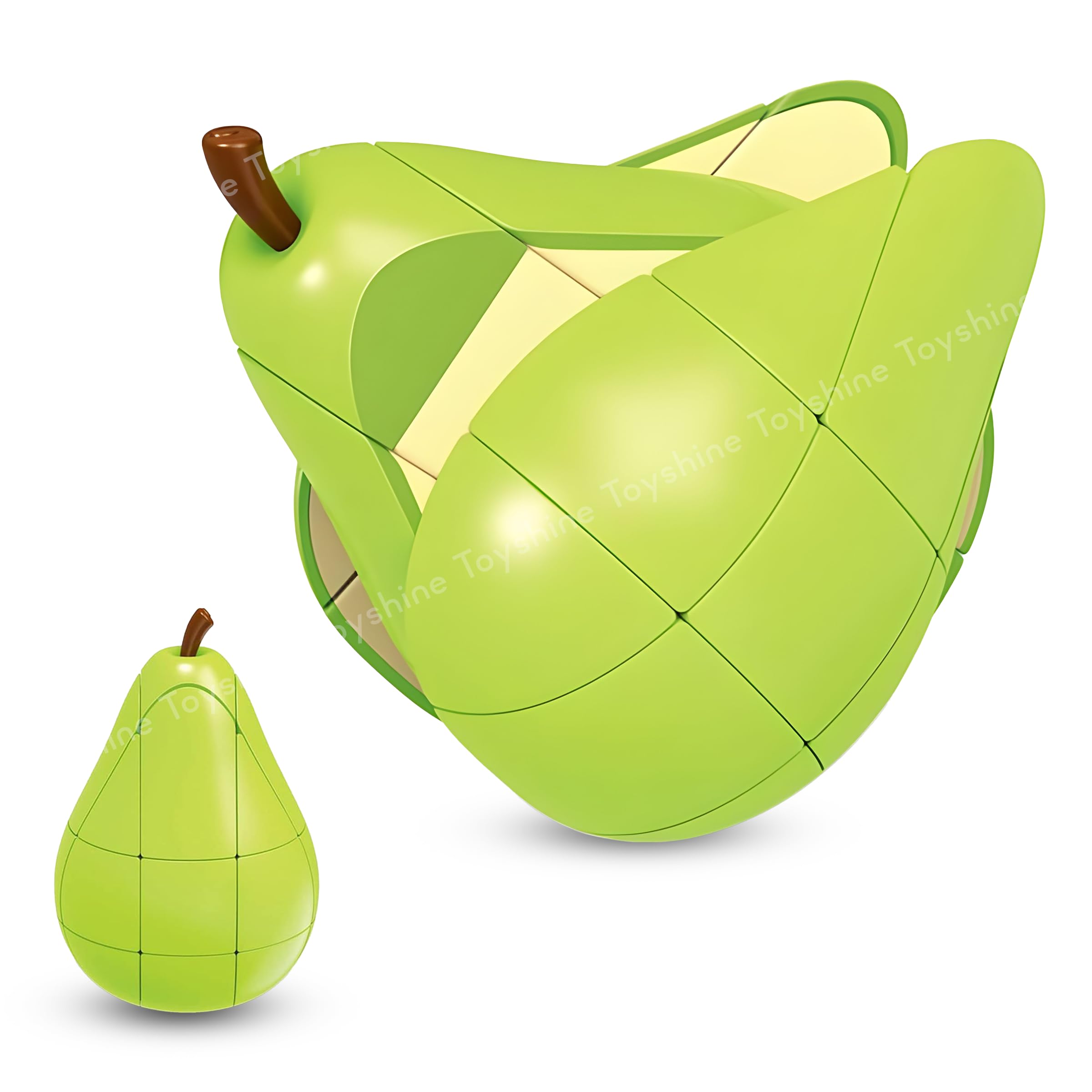 Toyshine Pear Shaped Magic Speed Cube 3x3, Stress Relief Toys for Adults & Children, Cube Educational Creative Puzzle Toys Gifts for Kids Boys Girls Age 3 +