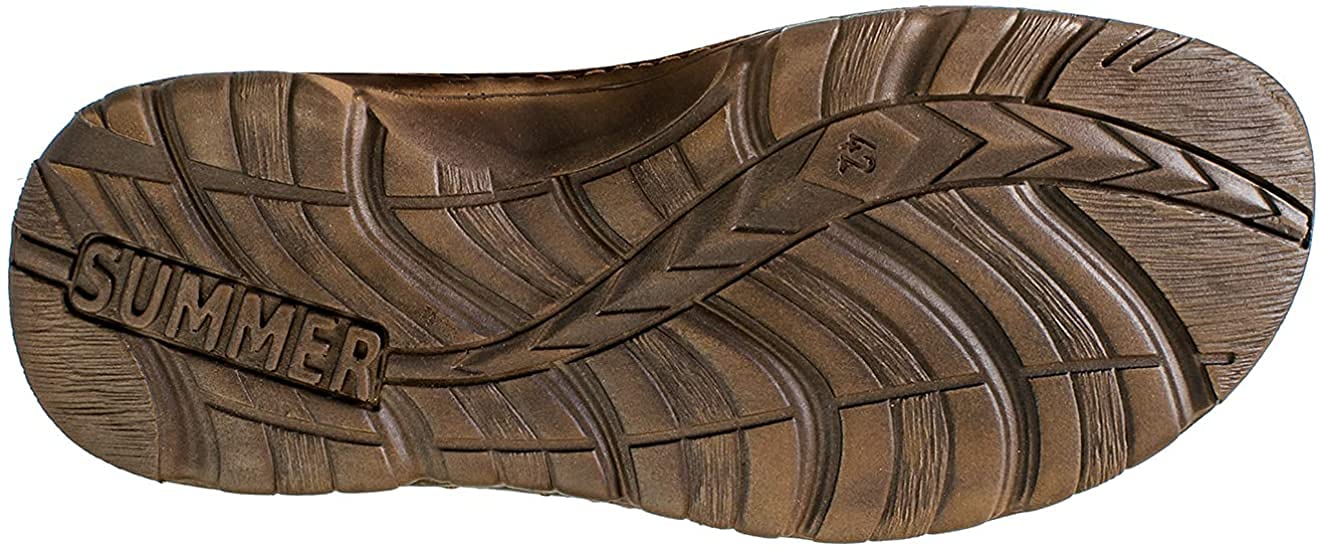 ESTRO Sandales Homme Cuir Mules - Sandales Homme Été Cuir Mules Hommes avec Semelle Antidérapante s1