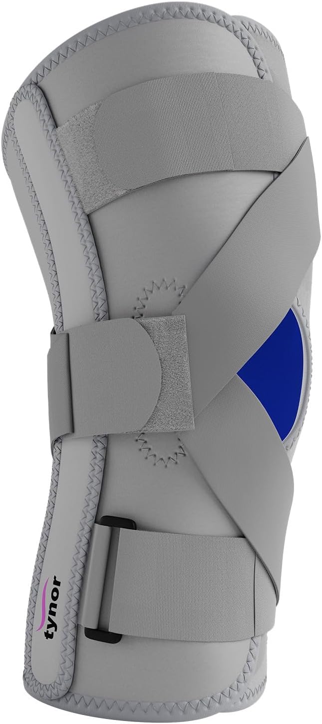 Tynor OA Knee Support (Neo) | Joint Support, Pain Relief for Men & Women | Comfortable & Durable, Right Leg Support, Pack of 1 (Grey, XXL)