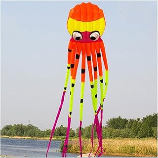 8M Squid Kite, Giant Octopus Kite, Octopus Kites for Adults Giant, Fish Kite Beach Games for Kids, Beach Games for Kids (Color : B)