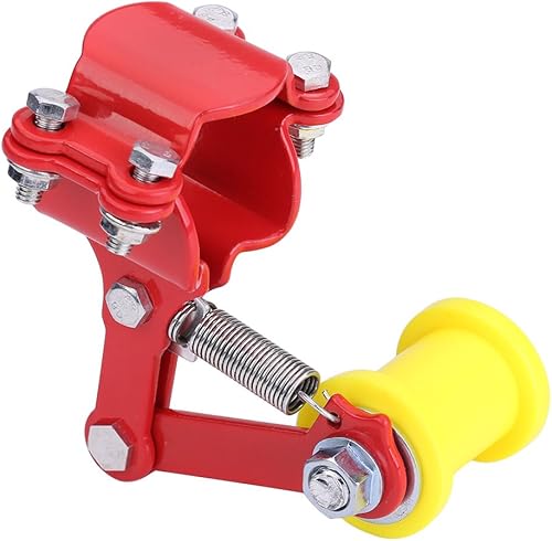 Miniatura 1 de Tensor de cadena ajustador, tensor de cadena de motocicleta, accesorio modificado para motocicleta, herramienta universal (ajustador de cadena/rojo)