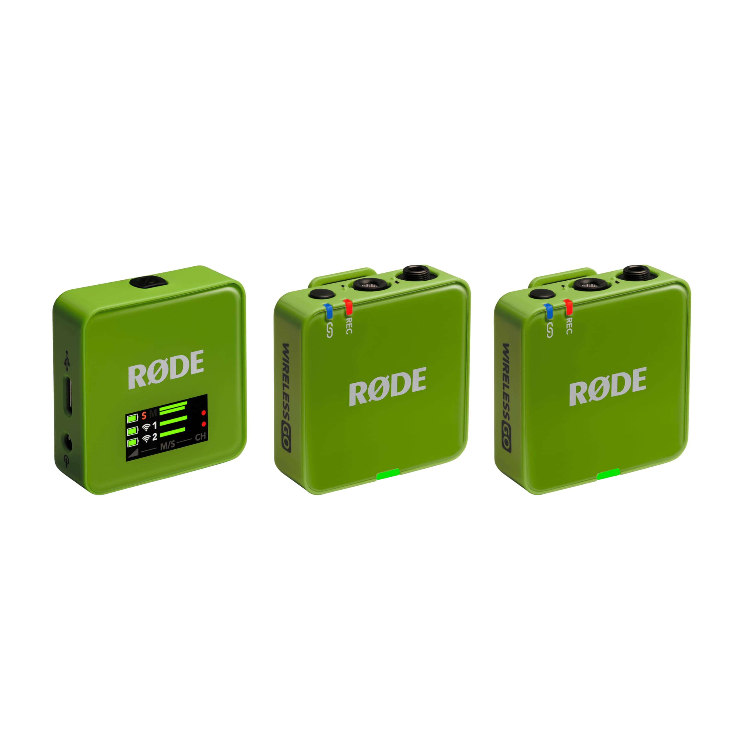 RØDE Wireless GO (Gen 3) – Compact Wireless Mic – Pristine Audio, 32-bit Float Recording, Automatic Level Control, for Phones, Cameras and Computers (Green)