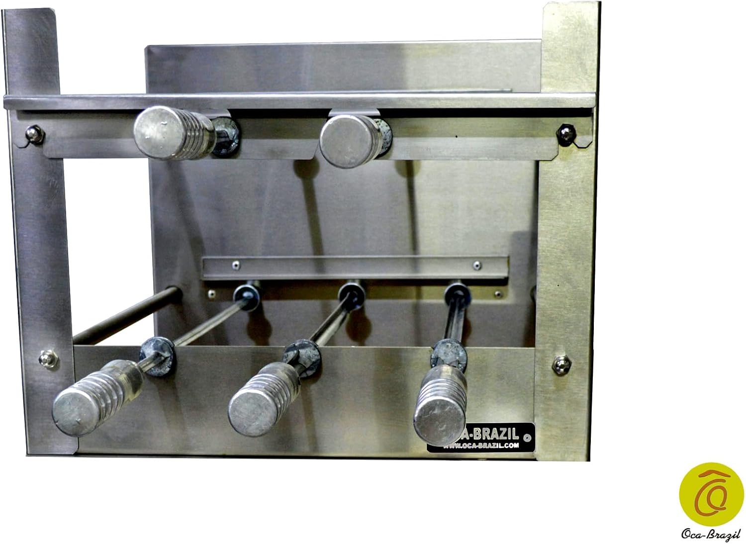 Brazilian BBQ Charcoal Grill - 05 Skewers - Rotisserie System - Oca-Brazil