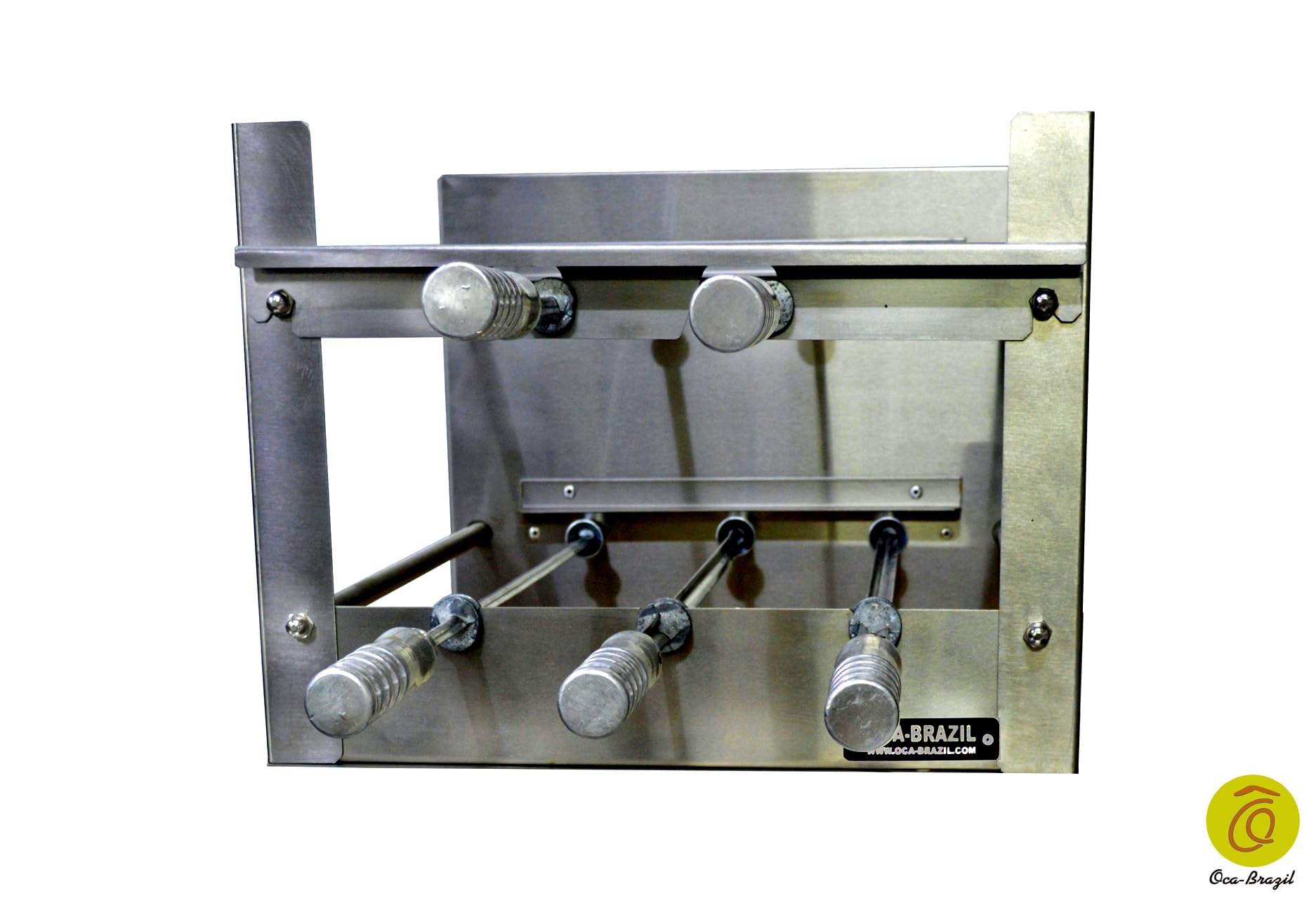 Brazilian BBQ Charcoal Grill - 05 Skewers - Rotisserie System - Oca-Brazil