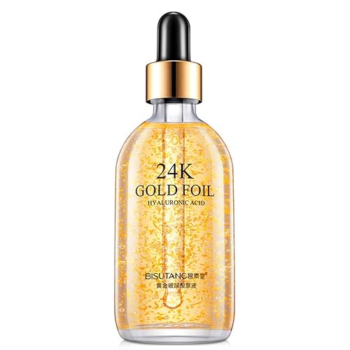 Miniatura 3 de Ofanyia Esencia de ácido hialurónico de lámina de oro de 24 K, líneas finas suaves hidratantes, antienvejecimiento, elimina arrugas, suero facial