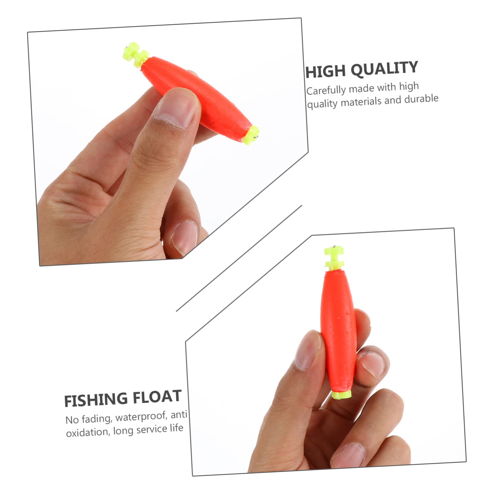 INOOMP 5 Set Di Piombini Galleggianti Per Carpe Con Code Brillanti E Alta Densità Per Una Facile Identificazione E Una Pesca Efficiente 10 Pezzi * 5