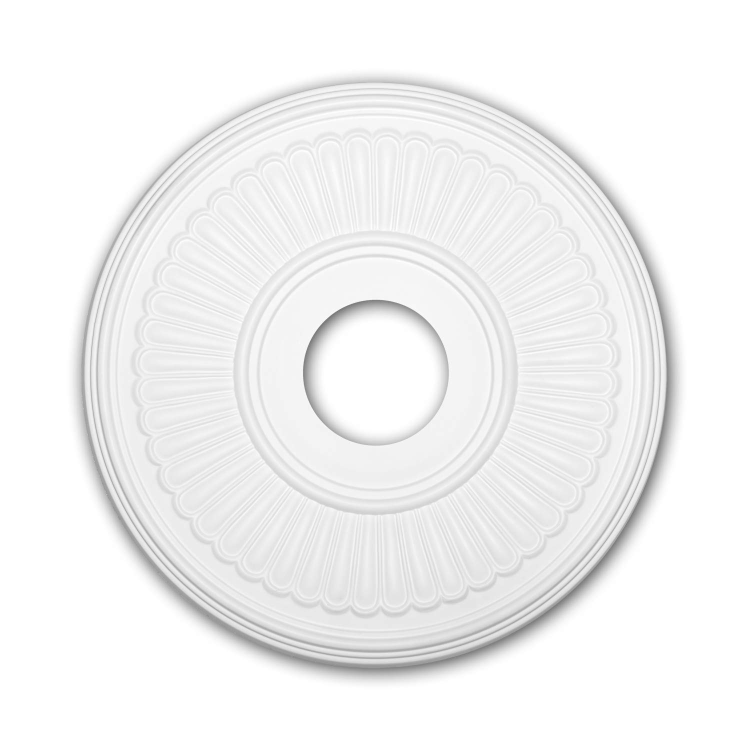 Pro[F]Home White Pro[F]Home® - Ceiling Rose 156047 Ceiling Decoration Medallion Rosette Decorative Element Neo-Classicism Style Ø 40.4 Cm Profhome