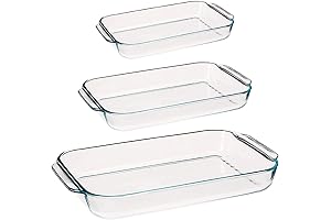 Pyrex Basics Oblong Baking Dish Bundle (3-Piece)