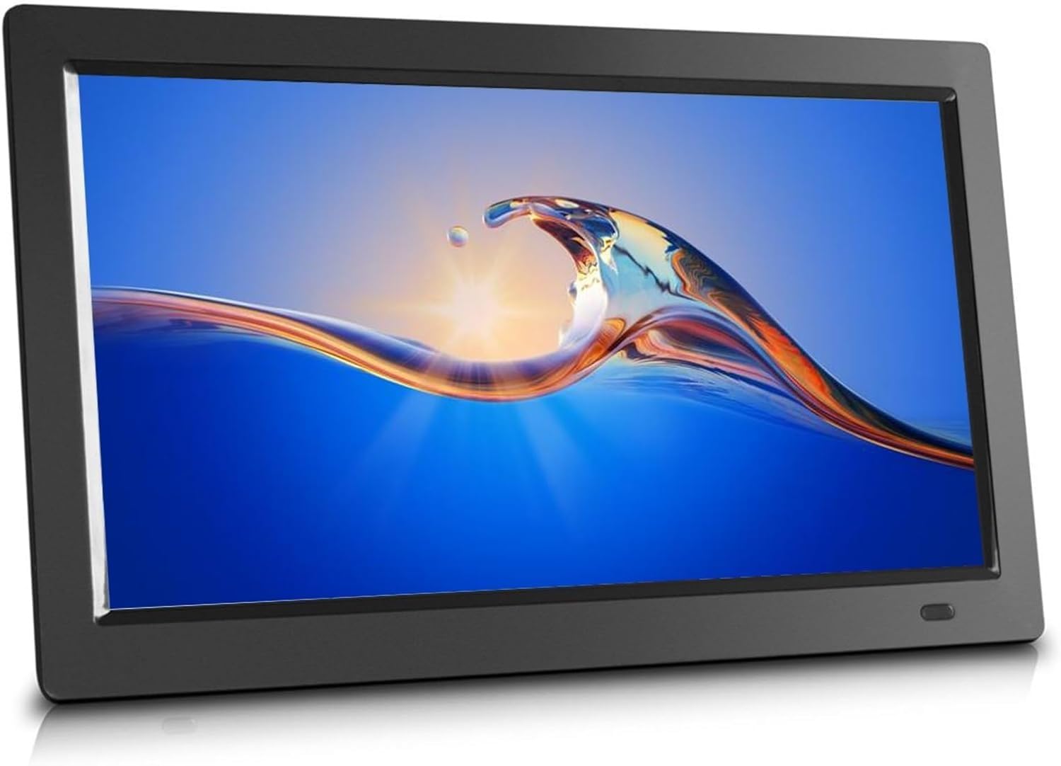 Marcos de Fotos Digitales de 22 Pulgadas con 32 GB de Almacenamiento y Ranura para Tarjeta SD, Pantalla IPS HD de 1920 x 1080, Ideal para cumpleaños, Bodas y pa(Negro)