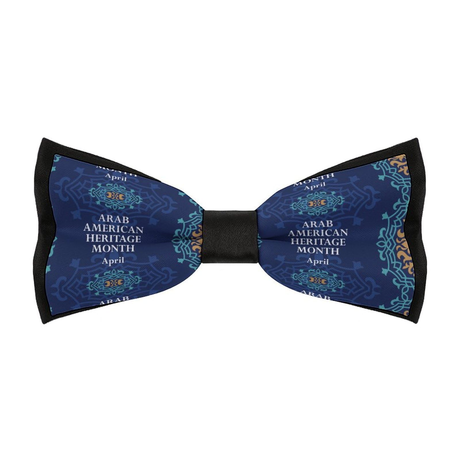 JYYAU Arab American Heritage Month Bow Tie Adjustable Necktie For Men Business Fashion Pre-tied Tie Neckwear Novelty Accessory For Weddings Party Festival