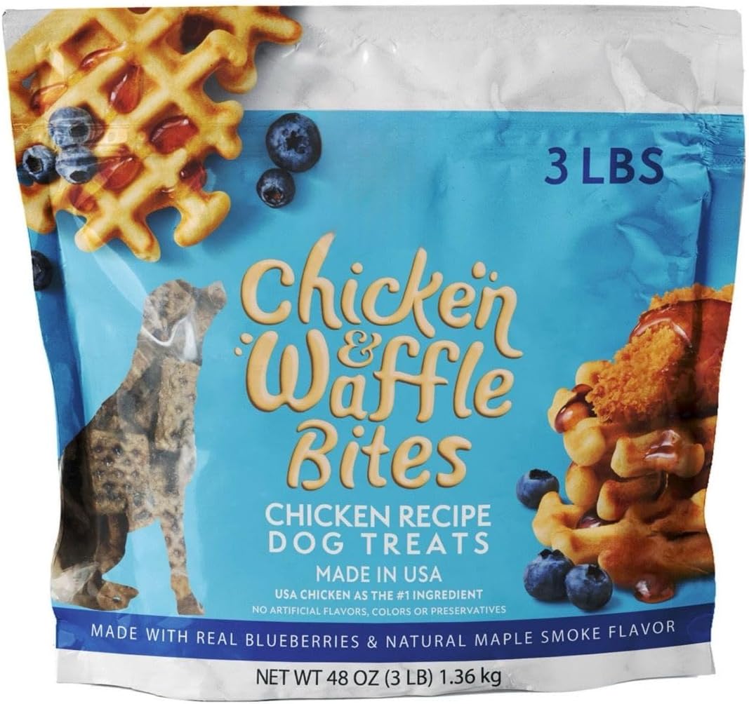 Member Marks Chicken & Waffle Bites Chicken Recipe Dog Treats, 48 oz. PARC-1