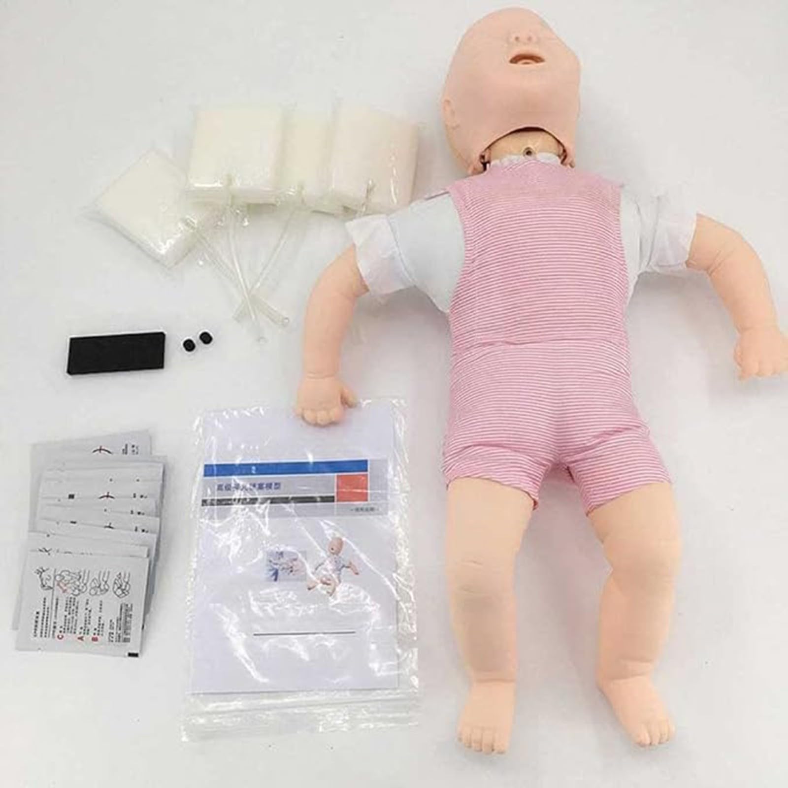 CPR-Puppe für Säuglinge, Erste-Hilfe-Modell für Säuglinge, Simulatormodell für kardiopulmonale Wiederbelebung von Neugeborenen, Lehrmodell A