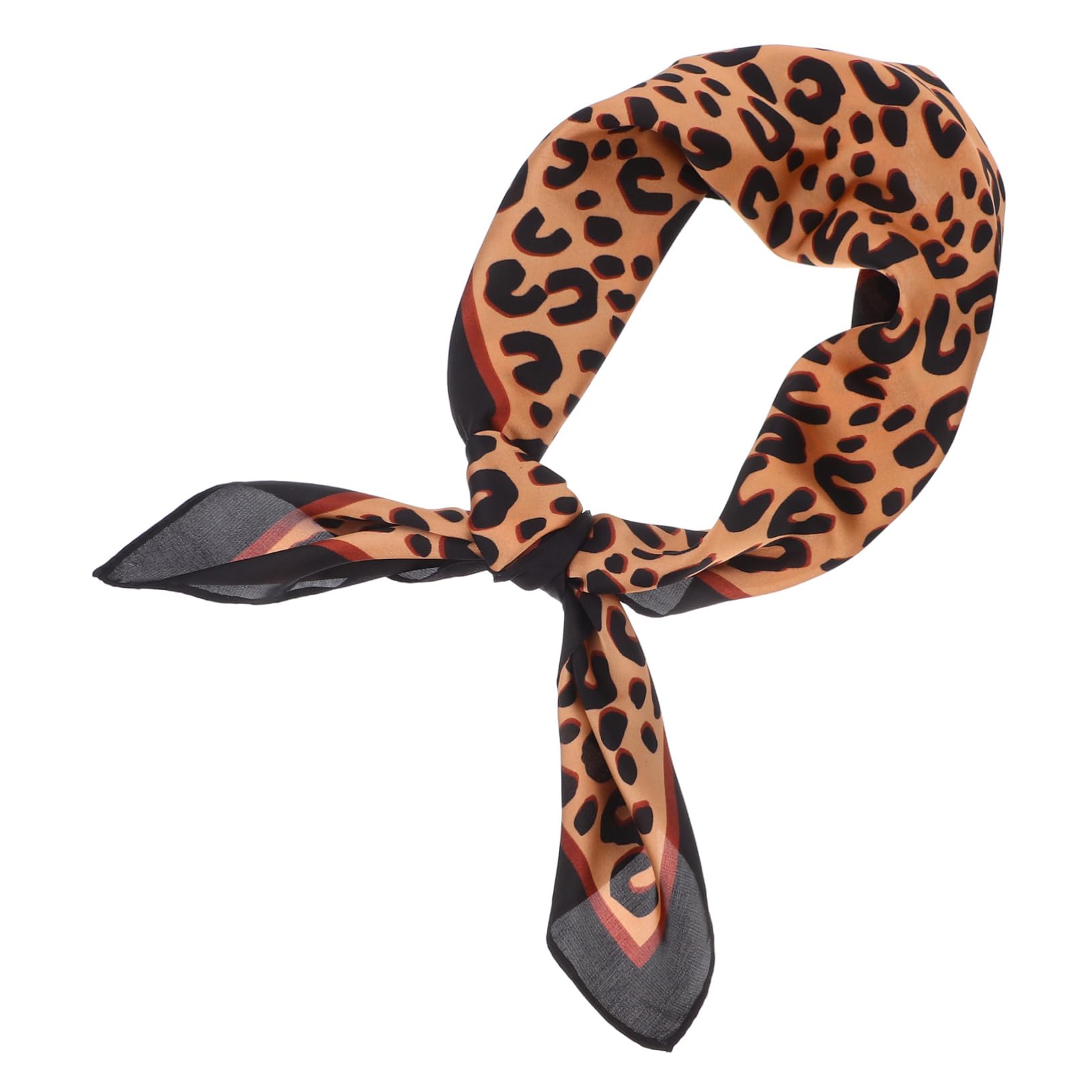 OUNONA 1 pieza Bufanda Cuadrada de Seda con Estampado de para Mujer Pañuelo Delgado Multifuncional Asortidos para Cabello Cuello y Accesorios de Moda