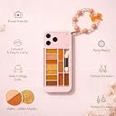 TeraaBliss Beauty Makeup Kit in iPhone-Shaped Case with Mirror | Long-Lasting Brightening Compact & Highlight Blush Palette | Travel-Friendly Cosmetic Gift Set for Women & Girls (Pink) gallery image