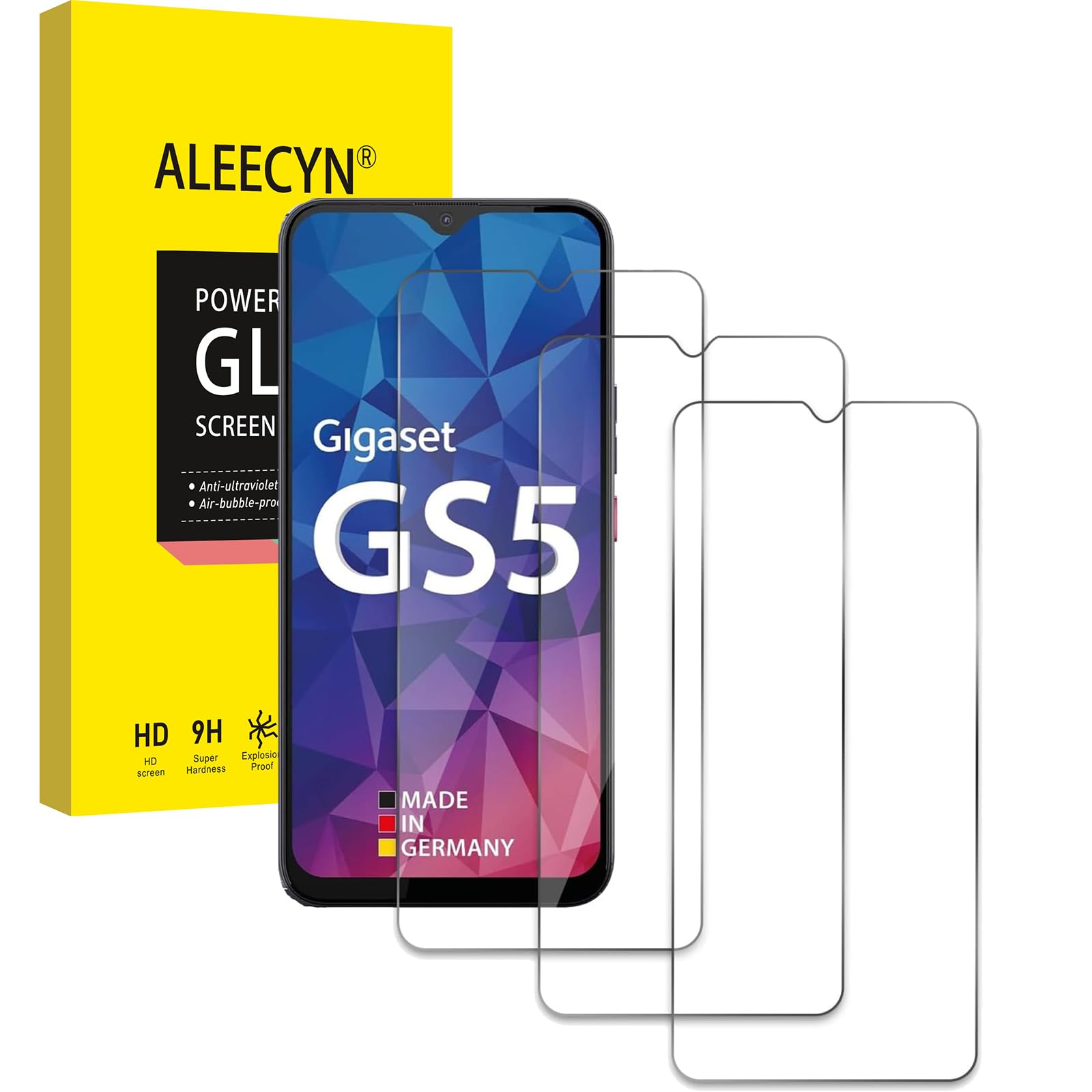 Brotect AirGlass Pellicola In Vetro Ibrido Per Xiaomi Redmi 5 - Durezza 9H, Anti-impronta, Made In Germany