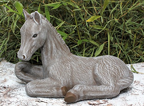Tiefes Kunsthandwerk Pferde-Figur - in braun, Pferde-skulptur als schönes Wohnaccessoire oder Geschenk, Pferde-Statue als Deko für Garten, Haus und Wohnung Cover