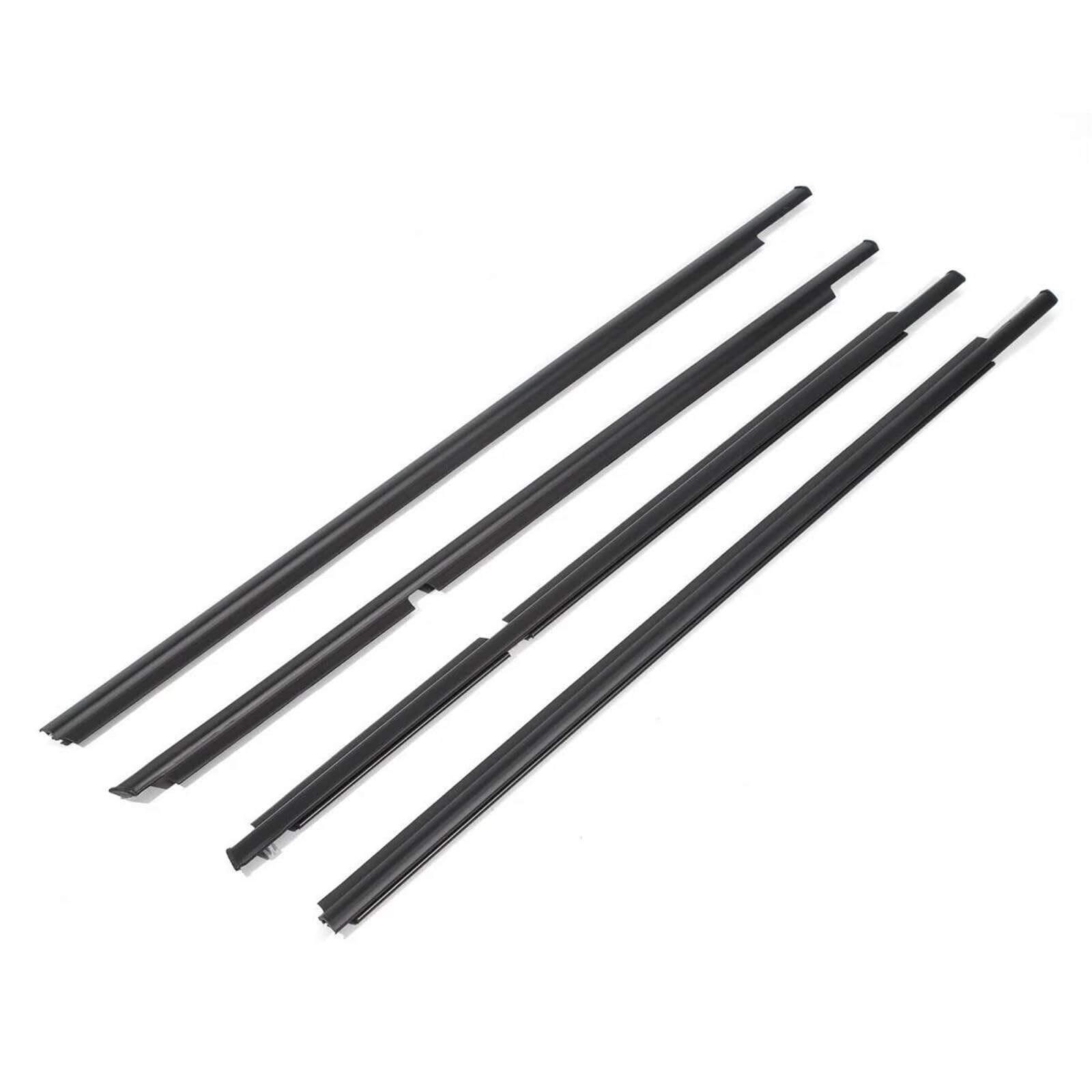 Fkhbzm One Color 4Pcs Outdoor Car Window Weatherstrip Black For Toyota 4 Runner 2003-2008 Moulding Trim Leakproof