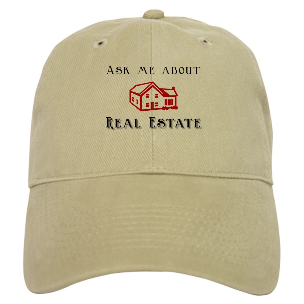 CafePress Real Estate Cap Unique Adjustable Baseball Hat Khaki