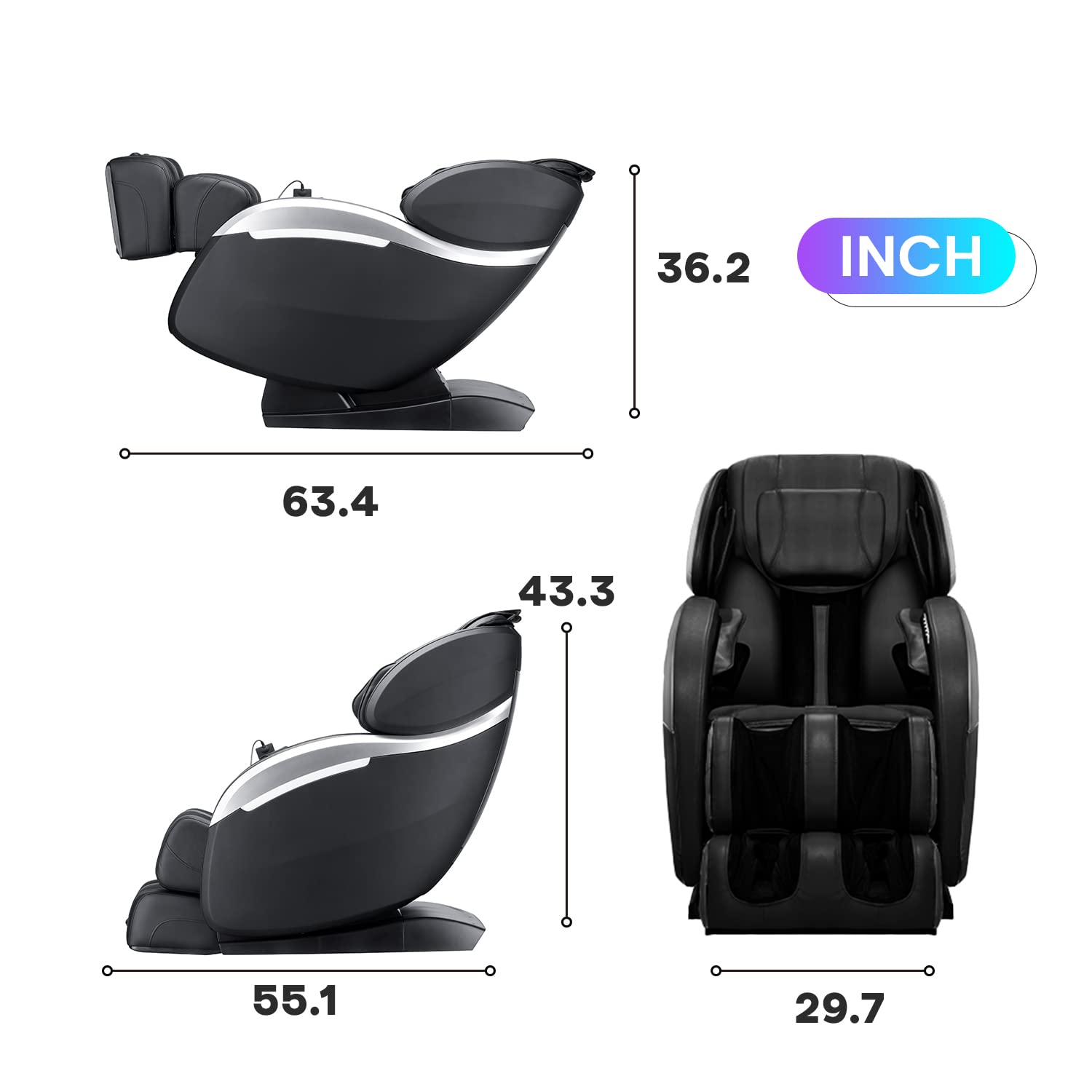Amazon.com: Full Body Massage Chair Zero Gravity Shiatsu Chair
