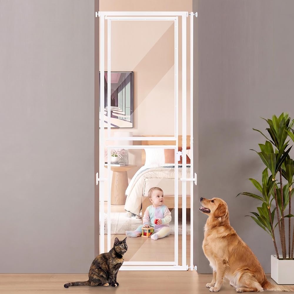 Amazon.com: beeNbkks Extra Tall Cat Gate, 79