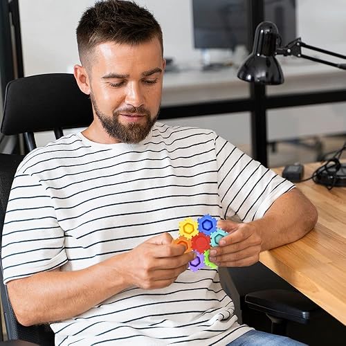 Miniatura 6 de ArtCreativity Bloques de burbujas para reventar, juego de 2, juguetes sensoriales para niños que puedes reventar, construir y girar, 7 piezas de