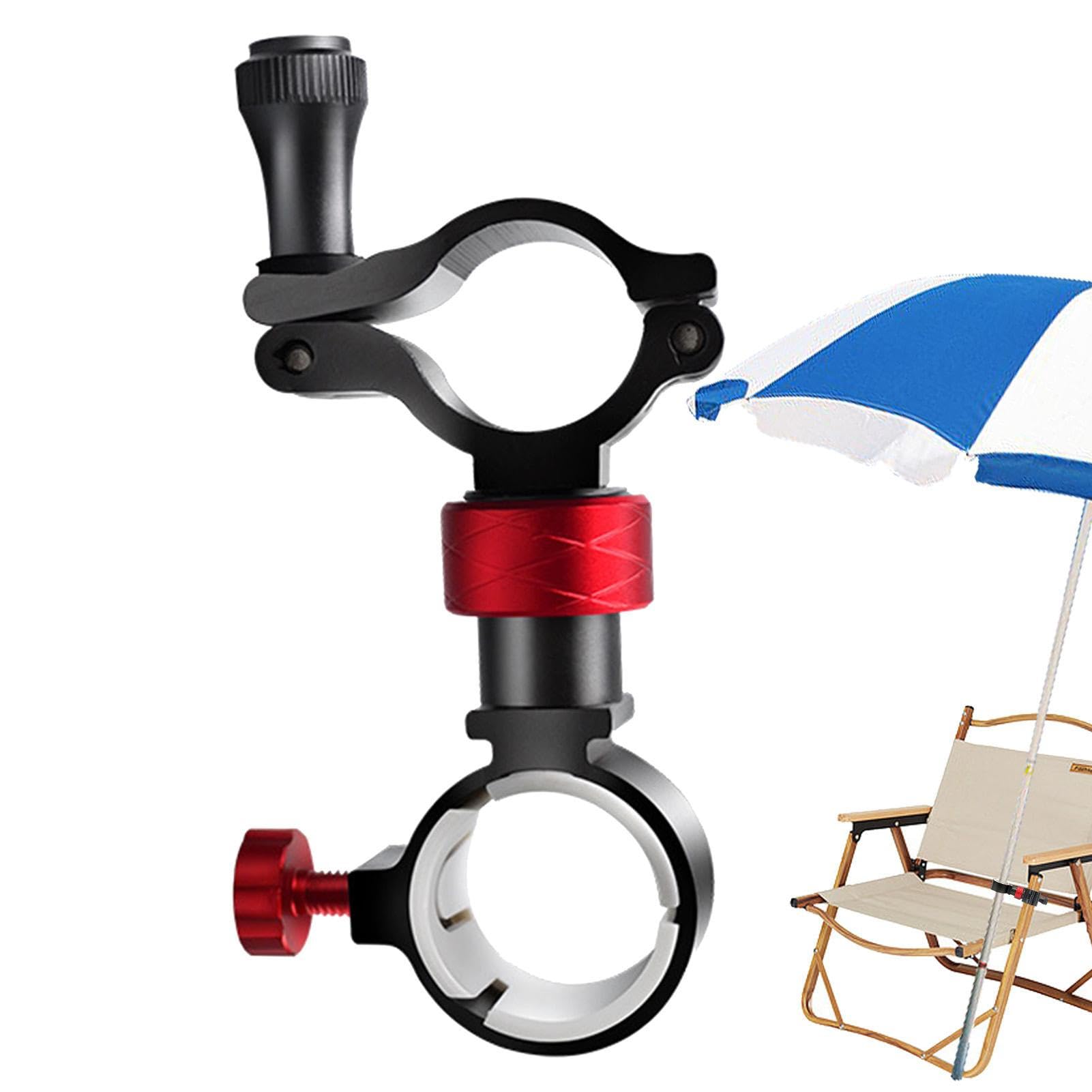bellv Fishing Umbrella Mount Connector, 360 Degree Rotation Adjustable Seat Swivel Holder Anti-Pressure Stand Rotating Mount Multifunctional Fishing Beach Patio