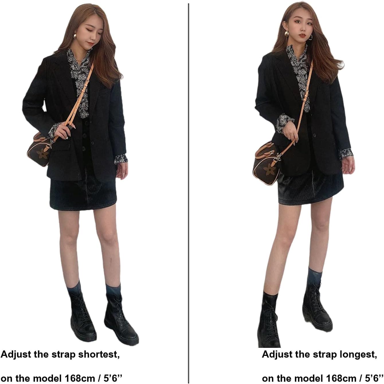 Non Tanned Vachetta Leather Crossbody Adjustable Strap for Pochette Small Bags Favorite Mini NM Eva PM MM (vachetta leather)