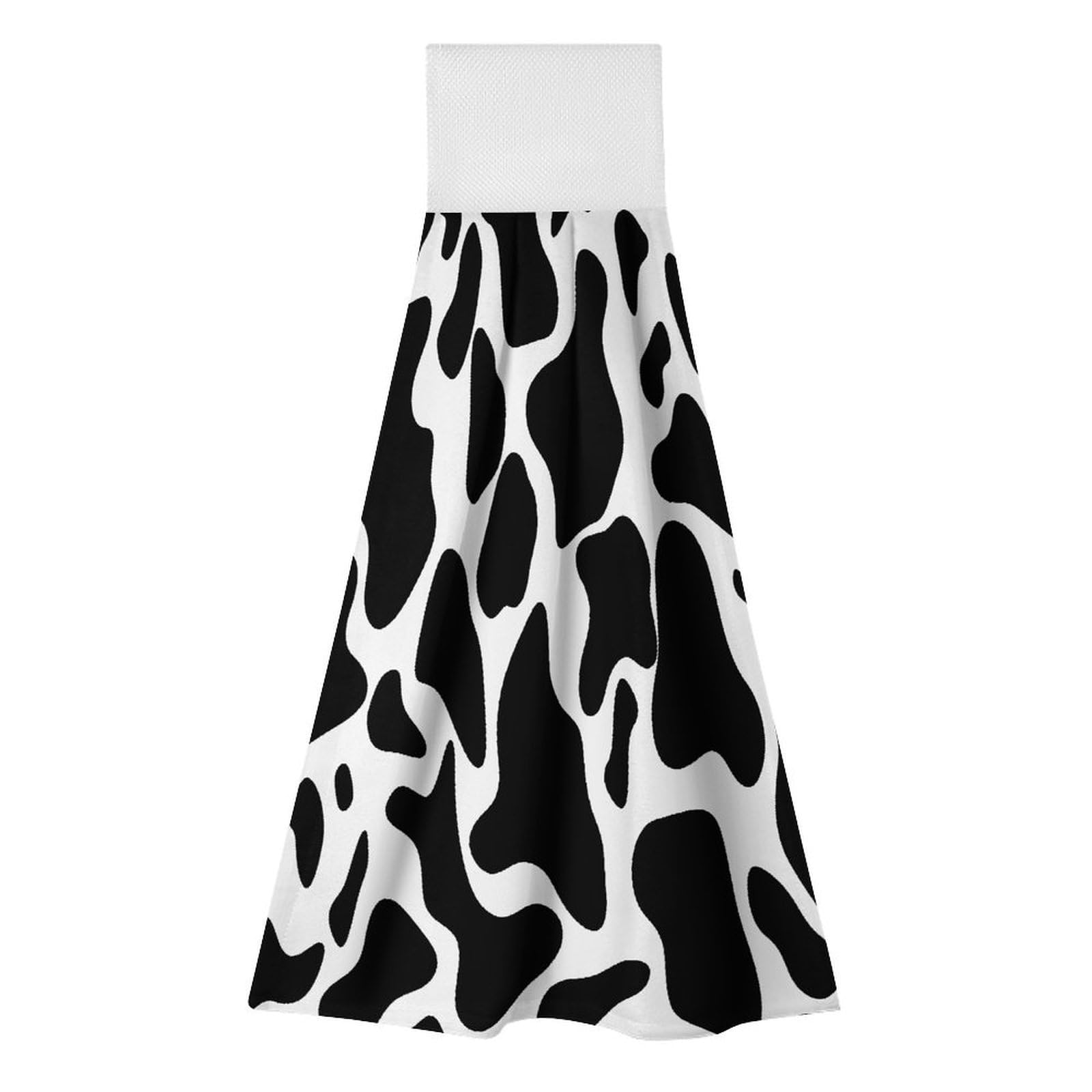 LZQPOEAS Cow Spot Hand Towel Reusable Polyester Towel Quick Dry Microfiber Washcloths, Reusable Lint Free Cleaning Towels for Bathroom Kitchen Hotel Spa Home Daily Use