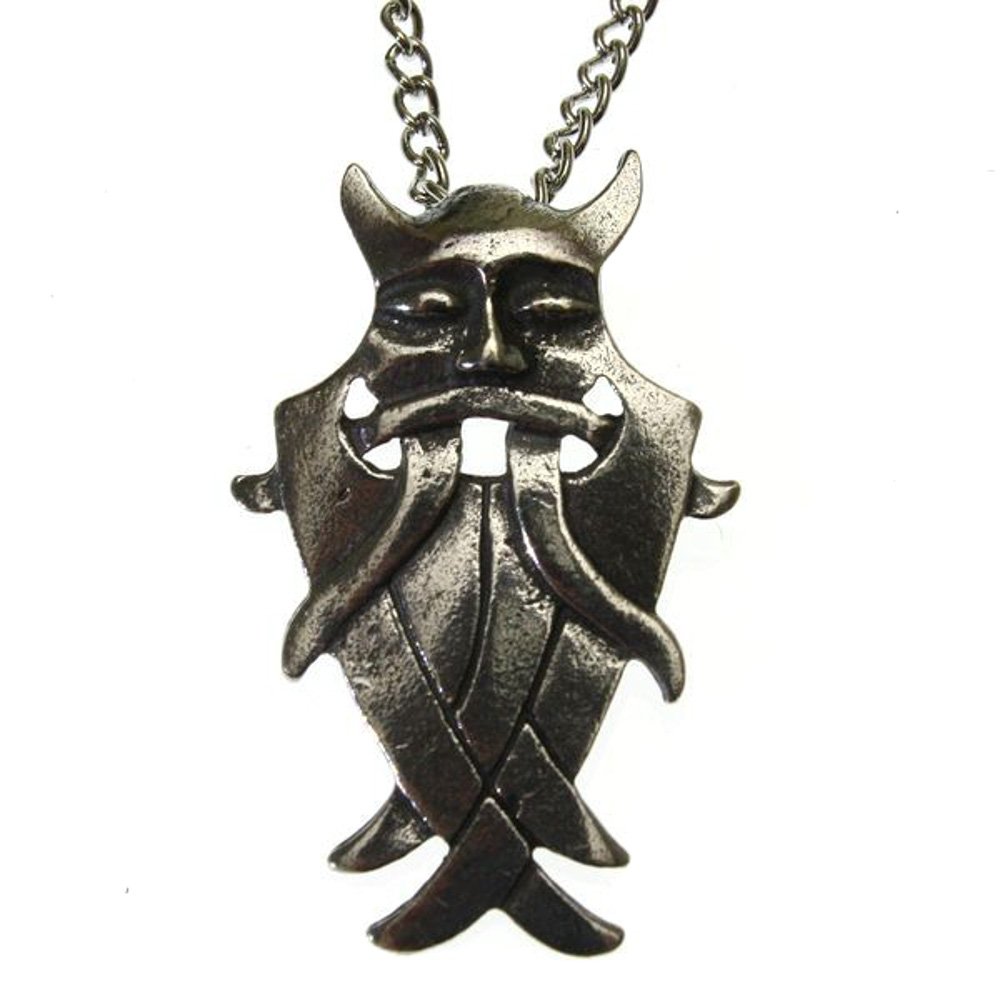Masque d'Odin collier étain : résolvez le manque d'originalité de vos bijoux masculins - 2