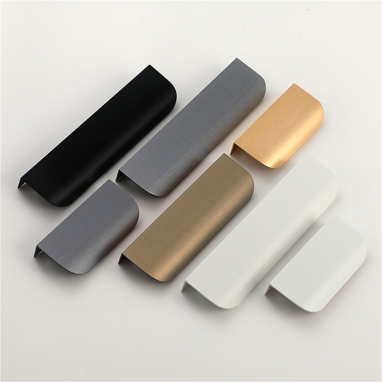 Juego de 2 tiradores para cajones de cocina, color negro, dorado, gris y blanco, aleación de 1500 mm de longitud, diseño moderno para una fácil instalación y actualización
