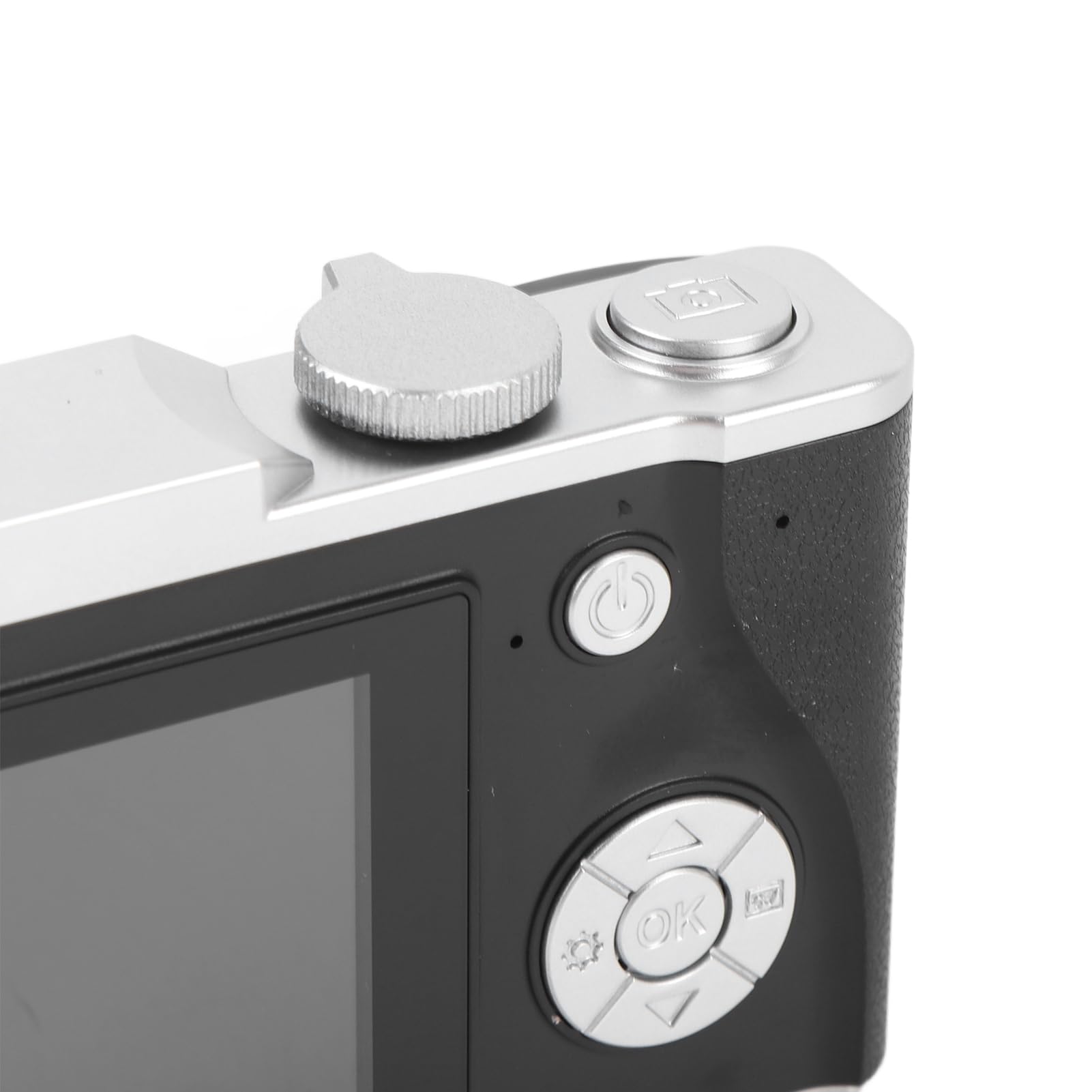 Jectse Cámara Digital 4K 64MP, Cámara de Vlogging para Niños con Zoom Digital 16x, Cámara Digital y Cámara de Disparo, Pantalla Selfie de 2.4 Pulgadas Cámara Pequeña Compacta para (32GB)