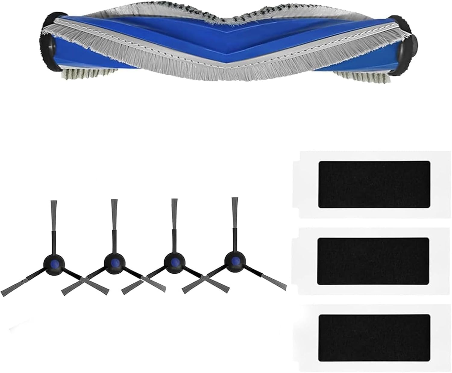 ECOVACS DEEBOT Buddy Kit for N20 PRO PLUS/N20 PRO, Anti-Tangle Main Brush * 1pcs，Side Brush * 4pcs，Filter * 3pcs