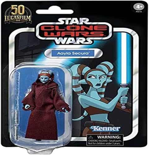 Star Wars The Vintage Collection Clone Wars - Figura de acción exclusiva de 3.75 pulgadas - Aayla Secura VC217