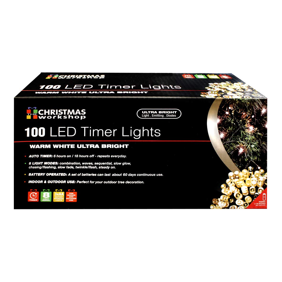 Buy The Christmas Warm White Christmas Lights / 100 LED